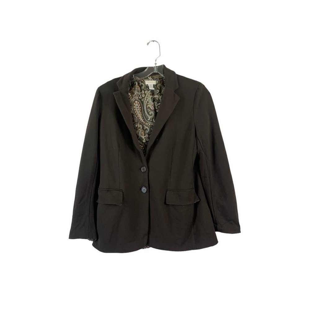 Chico's Women's Chocolate Casual Blazer